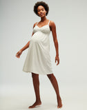 Belabumbum Tallulah Nightie Maternity & Nursing in color Lt Grey Marle and shape slip