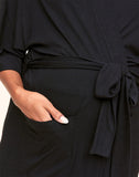 Belabumbum Anytime Kimono in color Jet Black and shape cardigan