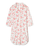 Belabumbum Blossom Sleepshirt Maternity & Nursing in color Peach Floral and shape sleepshirt
