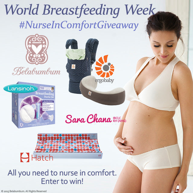 Enter our Nurse In Comfort Giveaway in honor of World Breastfeeding Week