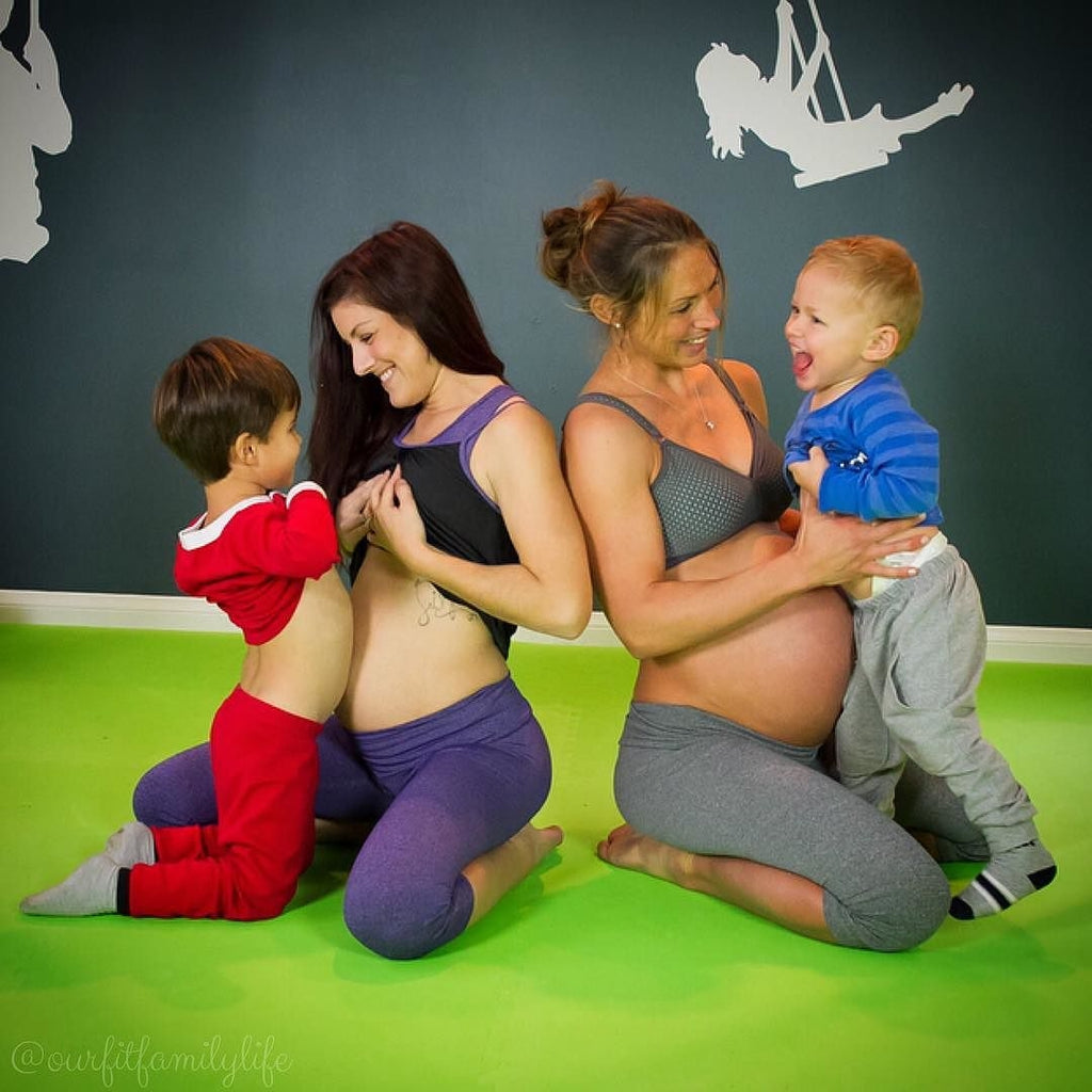 @ourfitfamilylife & @fitmomma4two get active with the kiddos