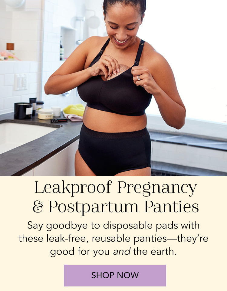 Belabumbum's maternity leak proof postpartum panties and nursing pads are great to have during pregnancy and all through postpartum.