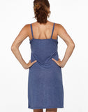 Belabumbum Lounge Chic Nightie & Robe Set in color Chambray Marl and shape pj