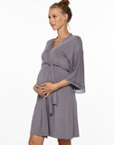 Belabumbum Eva Robe Maternity & Nursing in color Gunmetal and shape robe