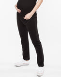 Belabumbum Relaxed Lounge Pant in color Jet Black and shape pant