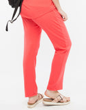 Belabumbum Relaxed Lounge Pant in color Cayenne and shape pant
