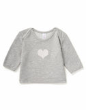 Belabumbum Baby Sweatshirt in color Gray Marl and shape outfit