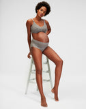 Belabumbum Tallulah Lace Maternity & Nursing Bra in color Pewter and shape bralette
