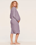 Belabumbum Anytime Dress Maternity & Nursing in color Plum Marl and shape sleepshirt