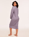 Belabumbum Anytime Dress Maternity & Nursing in color Plum Marl and shape sleepshirt