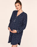 Belabumbum Starry Night Sleepshirt Maternity & Nursing in color Starry Night and shape sleepshirt