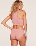 Belabumbum Aura Mid-Rise Maternity Panty in color Mellow Rose and shape hipster