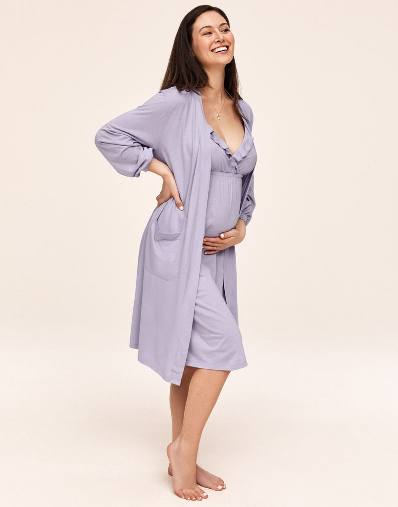 Nursing Nightgown And Robe Set - A Pea In the Pod