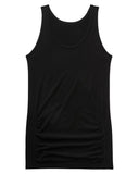 Belabumbum Bamboo Tank Eco Friendly Maternity Top in color Black and shape tank