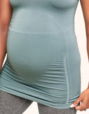 Belabumbum Bamboo Tank Eco Friendly Maternity Top in color Stone and shape tank