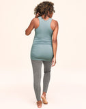 Belabumbum Bamboo Tank Eco Friendly Maternity Top in color Stone and shape tank