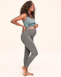 Belabumbum Athena Legging Eco Friendly Maternity Legging in color Dark Slate and shape legging