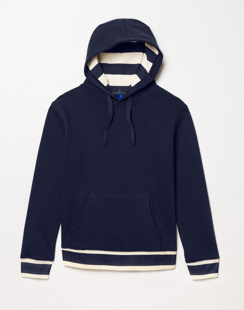 Outlines Kids Scoubi in color Maritime Blue and shape hoodie