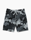 Outlines Kids Nolan in color Black Camo and shape shorts