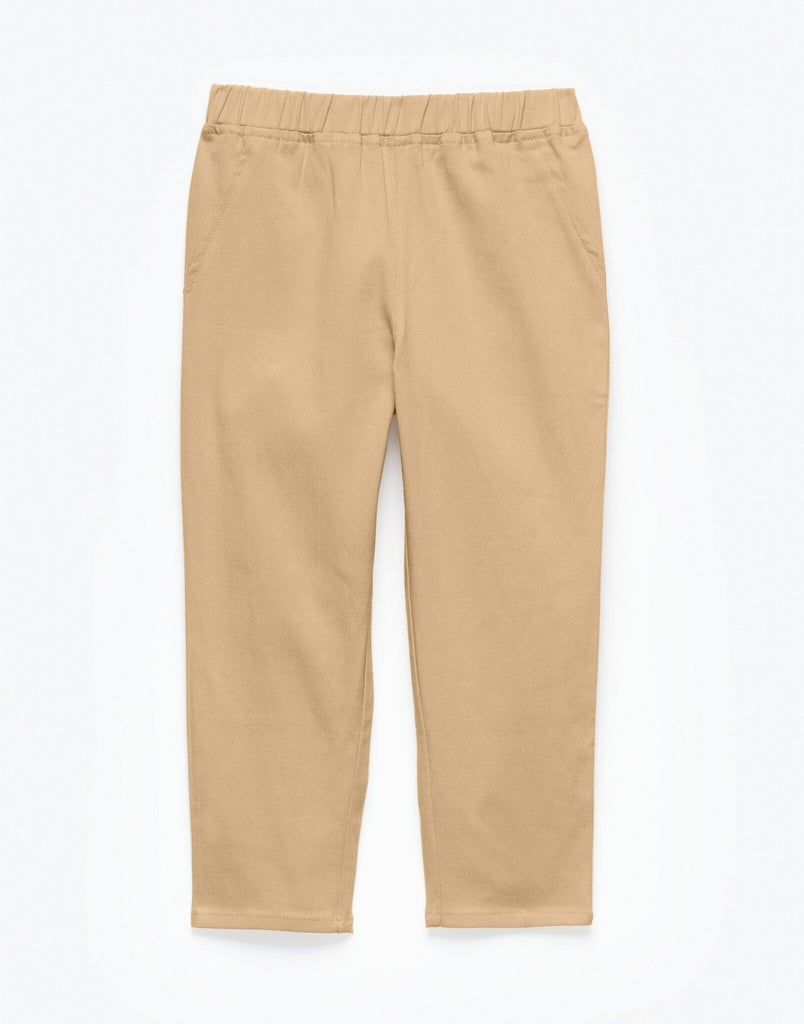 Outlines Kids William in color Almond Buff and shape pants