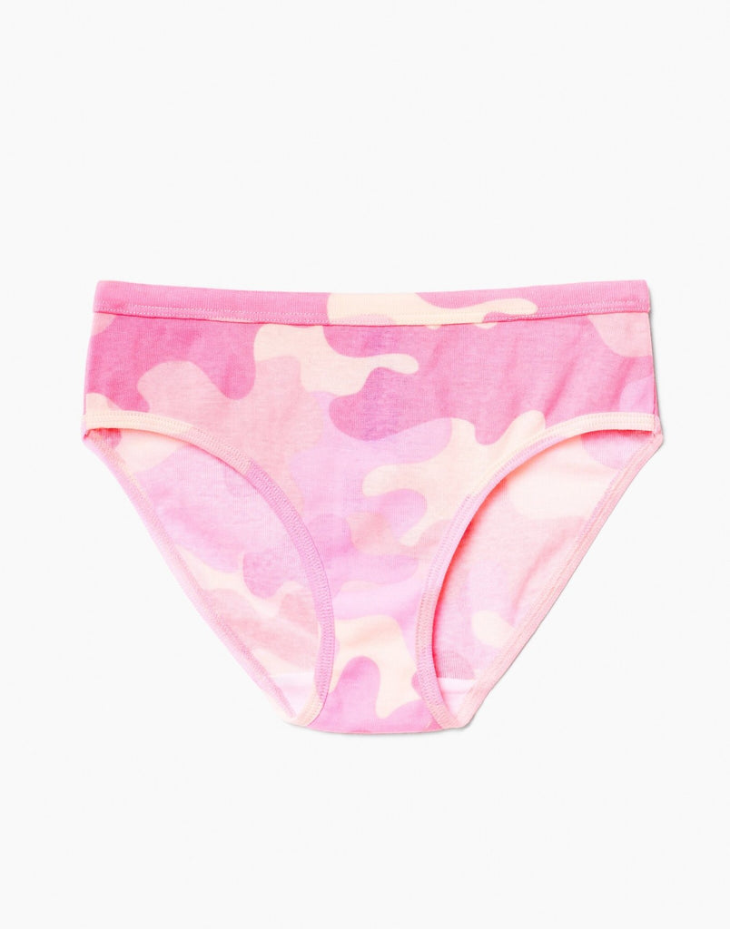 Outlines Kids Daisy in color Pink Camo and shape underwear