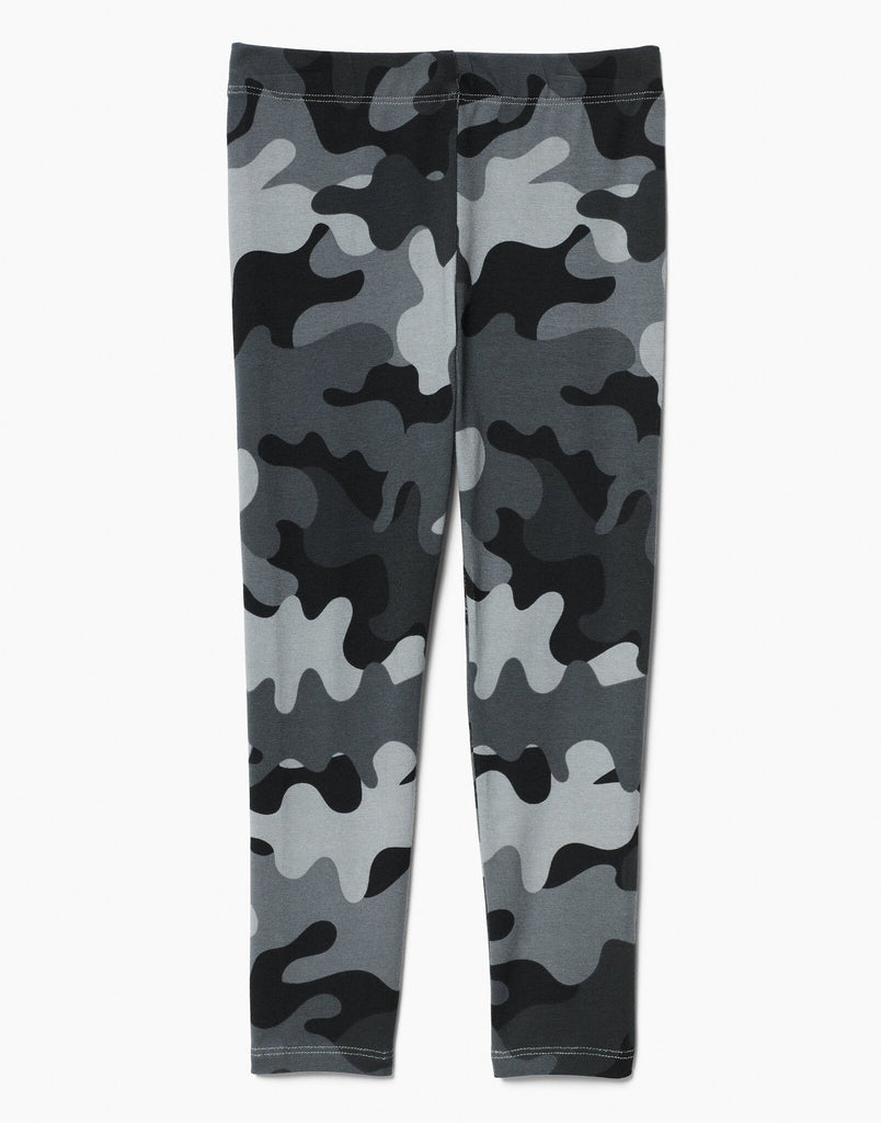 Outlines Kids Casey in color Black Camo and shape legging