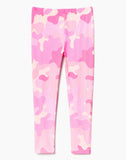 Outlines Kids Casey in color Pink Camo and shape legging