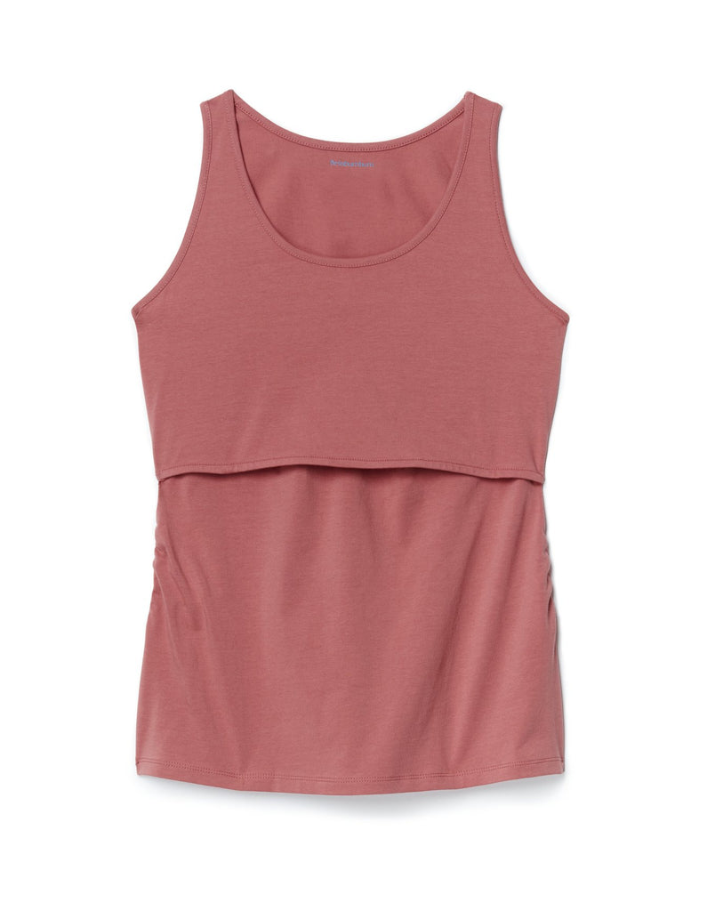 Belabumbum Anytime Nursing Tank Maternity & Nursing in color Withered Rose and shape tank